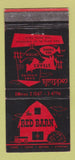 Matchbook Cover - The Red Barn Van Nuys CA 30 Stick