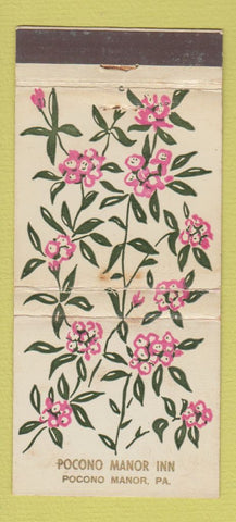 Matchbook Cover - Pocono Manor Inn PA WEAR 30 Stick