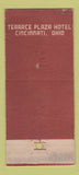 Matchbook Cover - Terrace Plaza Hotel Cincinnati OH WEAR 30 Stick