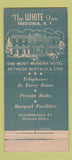 Matchbook Cover - White Inn Fredonia NY Mardi Gras Lounge 30 Stick