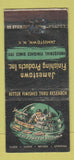 Matchbook Cover - Jamestown Finishing Products NY WORN 30 Stick
