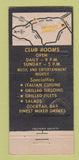 Matchbook Cover - ES Club Erector's Society Pittsburgh PA 30 Stick