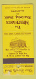 Matchbook Cover - Merchants National Bank Allentown PA 30 Stick
