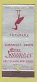Matchbook Cover - Hotel Suburban East Orange NJ 30 Stick