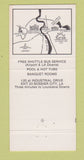Matchbook Cover - Louisiana Downs Horse Racing Bossier City LA 30 Strike