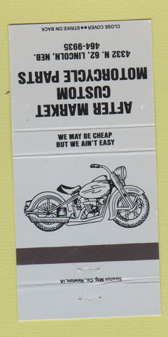 Matchbook Cover - After Market Custom Motorcycle Parts Lincoln NE 30 Strike