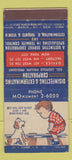 Matchbook Cover - Disinfecting Extermination New York City 21 Strike Feature