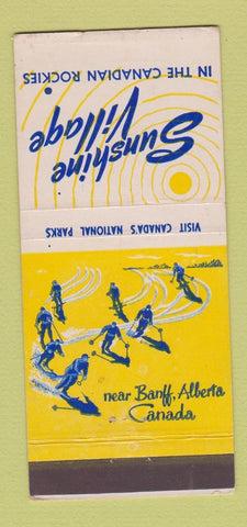 Matchbook Cover - Sunshine Village Banff AB 21 Strike Feature