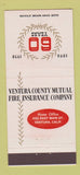 Matchbook Cover - Ventura County Insurance CA 1958 21 Strike Feature