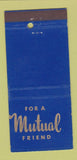 Matchbook Cover - Mutual Savings Pasadena CA MISCUT 21 Strike Feature