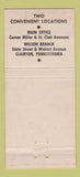Matchbook Cover - First National Bank Blairton PA 1953 WEAR 21 Strike Feature