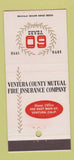 Matchbook Cover - Ventura County Insurance CA 1958 21 Strike Feature