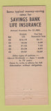 Matchbook Cover - Suffolk Savings Bank Boston MA 21 Strike Feature