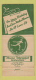 Matchbook Cover - Dess Powers Flowers Des Moines IS 21 Strike Feature