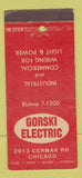Matchbook Cover - Gorski Electric Chicago IL 30 Stick