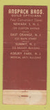 Matchbook Cover - Anspach Bros Guild Opticians Newark NJ WEAR 30 Stick