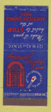 Matchbook Cover - American Savings Bank New York City WEAR 30 Stick