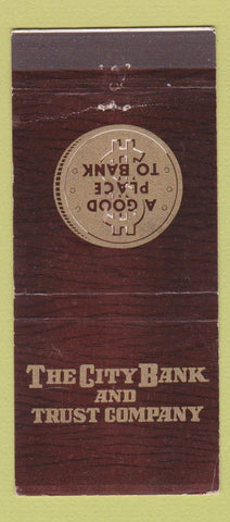 Matchbook Cover - City Bank and Trust Milwaukee WI WEAR 30 Stick