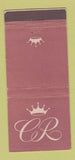 Matchbook Cover - The Colony Washington DC 30 Stick