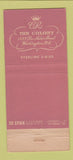 Matchbook Cover - The Colony Washington DC 30 Stick