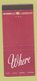 Matchbook Cover - Casper National Bank WY 30 Stick