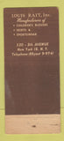Matchbook Cover - Rait Clothes New York City WEAR 30 Stick