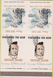 Matchbook Cover - Hotel Niagara Falls NY Indian Room Double Print ERROR