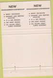 Matchbook Cover - Hotel Niagara Falls NY Indian Room Double Print ERROR