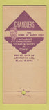 Matchbook Cover - Chandler's Restaurant Bar New York City WEAR 30 Stick