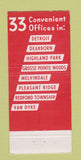 Matchbook Cover - Manufacturers National Bank Detroit MI 30 Stick