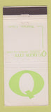 Matchbook Cover - Quaker City Federal Savings Whittier CA 30 Stick