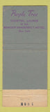 Matchbook Cover Purple Tree Manger Vanderbilt Hotel New York City WEAR 30 Stick