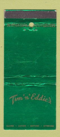 Matchbook Cover - Tim n Eddie's Bar Hazel Park MI WEAR 30 Stick