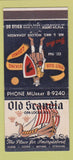 Matchbook Cover - Old Scandia Opa Locka FL Swedish 30 Stick