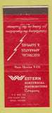 Matchbook Cover - Western Electrical Distributor Reno NV 30 Stick