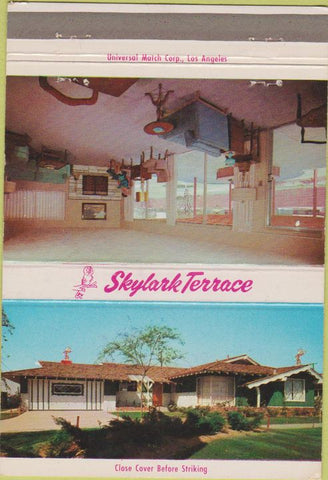 Matchbook Cover - Skylark Terrace Garden Grove CA 40 Strike