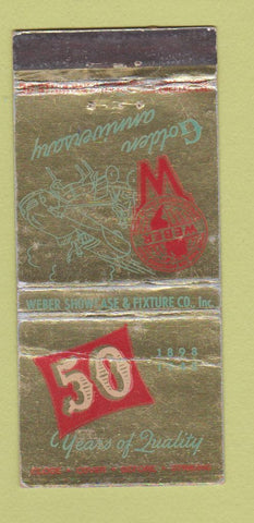 Matchbook Cover - Weber Showcase Fixtures 1948 WORN 30 Stick