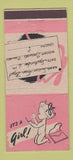 Matchbook Cover - It's A Girl Susan Jean Boyd 30 Strike