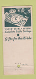 Matchbook Cover - Josephs China Room Des Moines IA 30 Stick