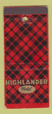 Matchbook Cover - Highlander Motel Williams AZ WEAR 30 Stick