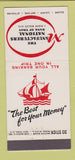 Matchbook Cover - Manufacturers National Bank Troy NY 30 Stick