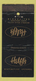 Matchbook Cover - Helft's Clothes Beverly Hills CA WORN 30 Stick