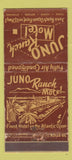 Matchbook Cover - Juno Ranch Motel Juno Beach FL WEAR 30 Stick