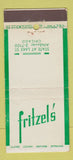 Matchbook Cover - Fritzel's Restaurant Chicago IL 30 Stick