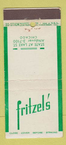 Matchbook Cover - Fritzel's Restaurant Chicago IL 30 Stick