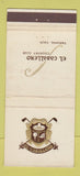 Matchbook Cover - El Caballero Country Club Tarzana CA 30 Stick