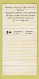 Matchbook Cover - Cinema Canada Movies Ottawa ON WEAR 30 Strike