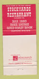 Matchbook Cover - Stockyard Restaurant Phoenix AZ WORN 30 Strike