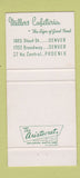 Matchbook Cover - Miller's Cafeteria Denver Colorado Phoenix AZ 30 Strike