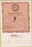 Matchbook Cover - Summit Manor Seven Corners VA 40 Strike